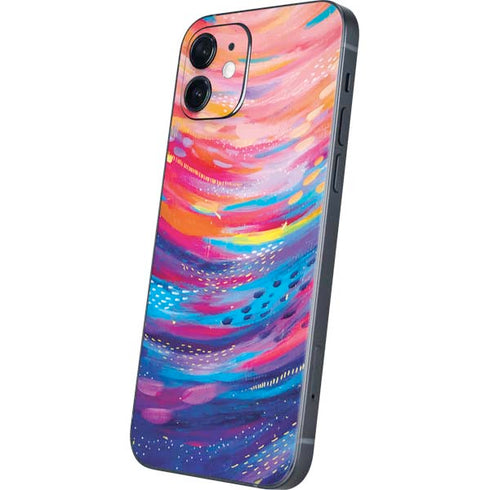 Etta Vee Rainbow Wave Brush Stroke iPhone 12 Skin