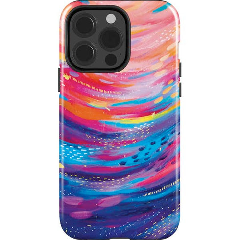 Etta Vee Rainbow Wave Brush Stroke iPhone 13 Pro Impact Case