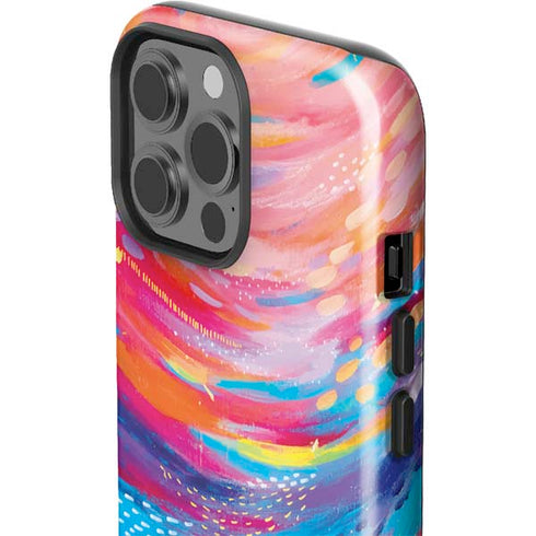Etta Vee Rainbow Wave Brush Stroke iPhone 13 Pro Max Impact Case