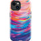 Rainbow Wave Brush Stroke by Etta Vee iPhone 15 Plus Impact Case