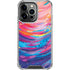 Etta Vee Rainbow Wave Brush Stroke iPhone 14 Pro Clear Case