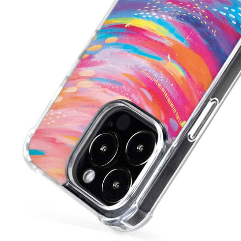 Rainbow Wave Brush Stroke by Etta Vee iPhone 15 Pro Max MagSafe Case