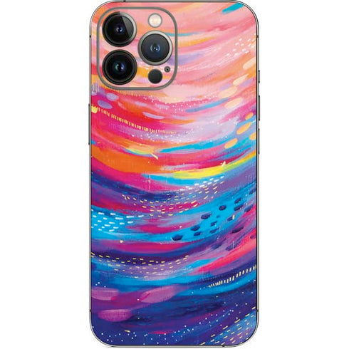 Etta Vee Rainbow Wave Brush Stroke iPhone 14 Pro Max Skin