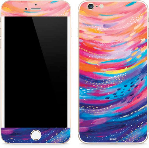 Etta Vee Rainbow Wave Brush Stroke iPhone 6/6s Plus Skin
