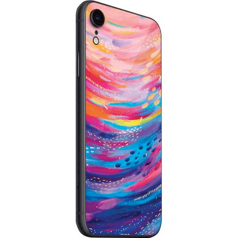 Etta Vee Rainbow Wave Brush Stroke iPhone SE (2nd & 3rd Gen) Skin