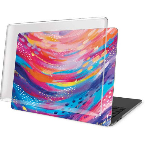Etta Vee Rainbow Wave Brush Stroke MacBook Pro 15in (2016-19) Case plus Skin