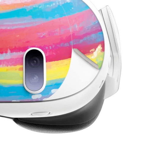 Rainbow Wave Brush Stroke by Etta Vee Meta Quest 3 Skin