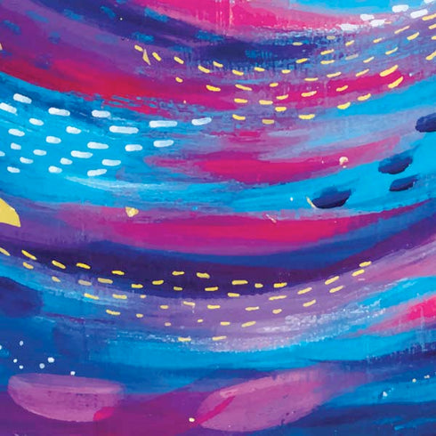 Etta Vee Rainbow Wave Brush Stroke Moto E5 Play Skin