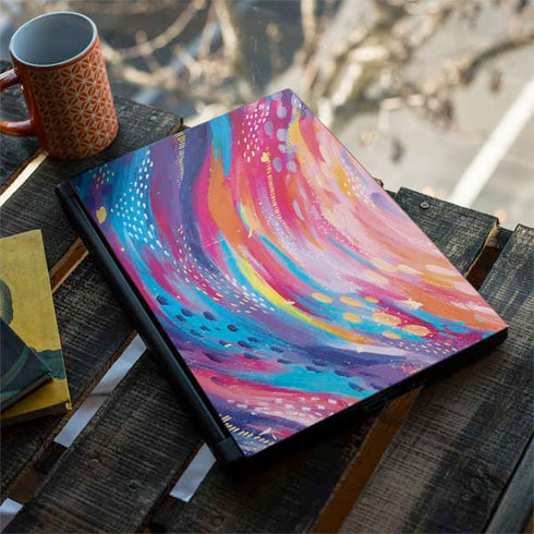 Etta Vee Rainbow Wave Brush Stroke MSI GS65 Stealth Laptop Skin