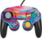 Etta Vee Rainbow Wave Brush Stroke Nintendo GameCube Controller Skin
