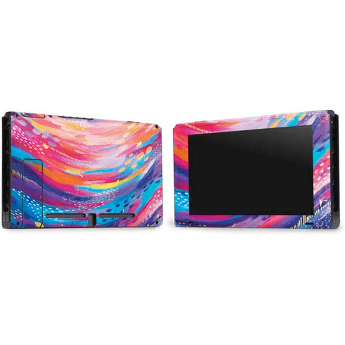 Etta Vee Rainbow Wave Brush Stroke Nintendo Switch Bundle Skin