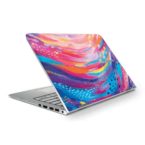 Etta Vee Rainbow Wave Brush Stroke HP Spectre Skin
