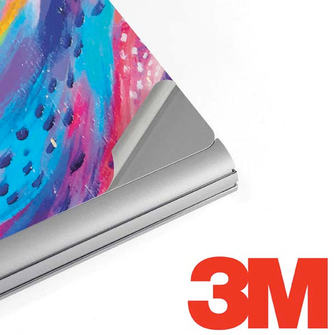 Etta Vee Rainbow Wave Brush Stroke Surface Book 2 15in Skin