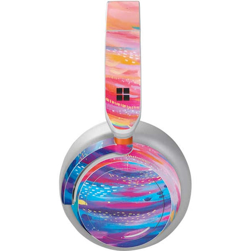 Etta Vee Rainbow Wave Brush Stroke Surface Headphones Skin