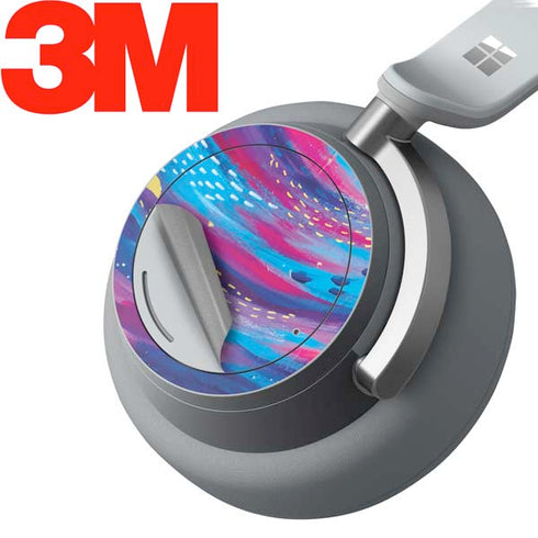 Etta Vee Rainbow Wave Brush Stroke Surface Headphones Skin