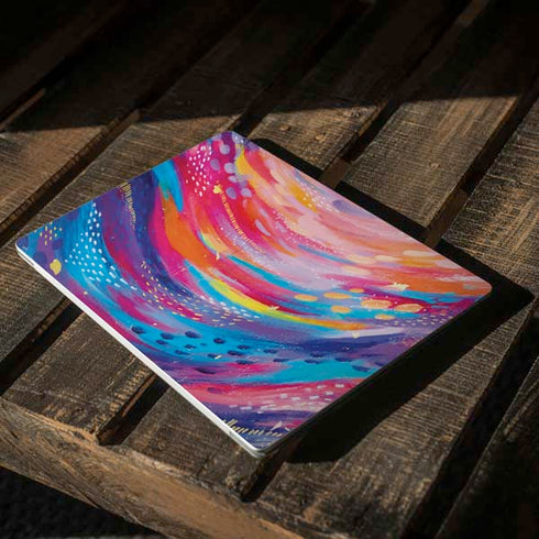 Etta Vee Rainbow Wave Brush Stroke Surface Laptop 3 13.5in Skin