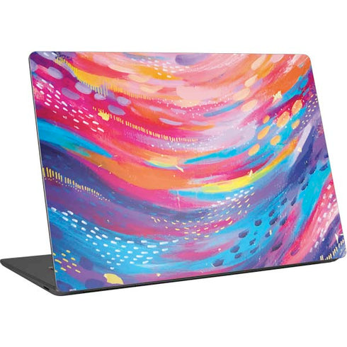 Etta Vee Rainbow Wave Brush Stroke Surface Laptop 4 15in Skin