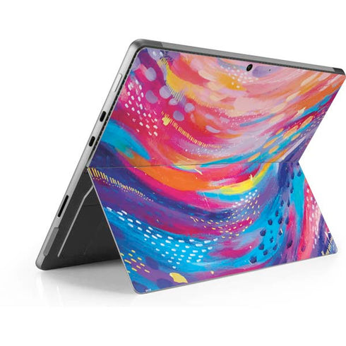 Etta Vee Rainbow Wave Brush Stroke Surface Pro 8 Skin