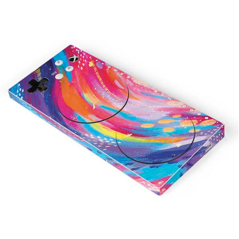 Etta Vee Rainbow Wave Brush Stroke Xbox Adaptive Controller Skin