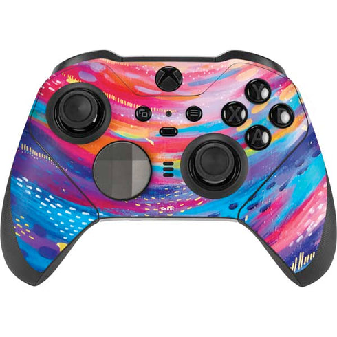 Etta Vee Rainbow Wave Brush Stroke Xbox Elite Wireless Controller Series 2 Skin