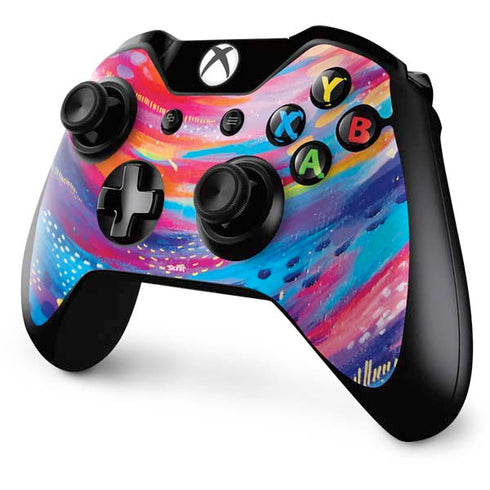 Etta Vee Rainbow Wave Brush Stroke Xbox One Controller Skin
