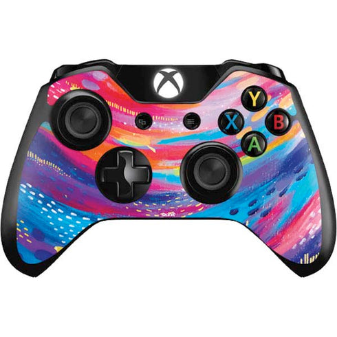 Etta Vee Rainbow Wave Brush Stroke Xbox One Controller Skin