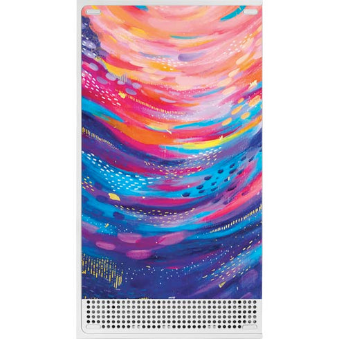 Rainbow Wave Brush Stroke by Etta Vee Xbox Series S Skins