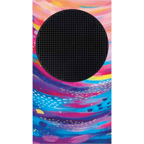 Etta Vee Rainbow Wave Brush Stroke Xbox Series S Console Skin