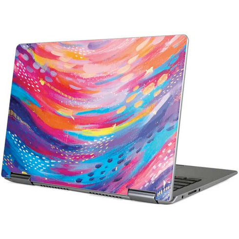 Etta Vee Rainbow Wave Brush Stroke Yoga 710 14in Skin