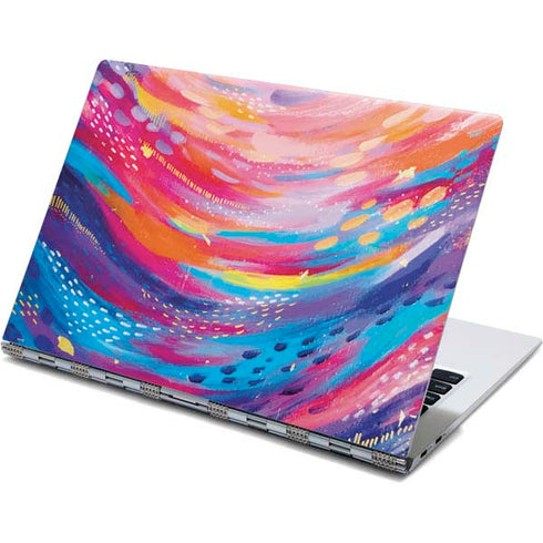 Etta Vee Rainbow Wave Brush Stroke Yoga 910 2-in-1 14in Touch-Screen Skin