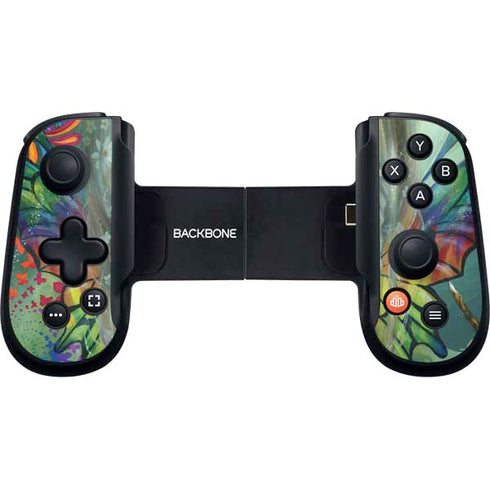 Rainbow Winged Yoga Fairy by Jasmine Becket-Griffith Backbone One for iPhone Game Controller Skin