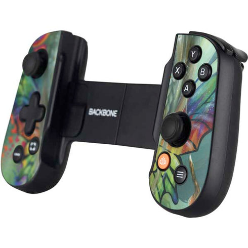 Rainbow Winged Yoga Fairy by Jasmine Becket-Griffith Backbone One for iPhone Game Controller Skin