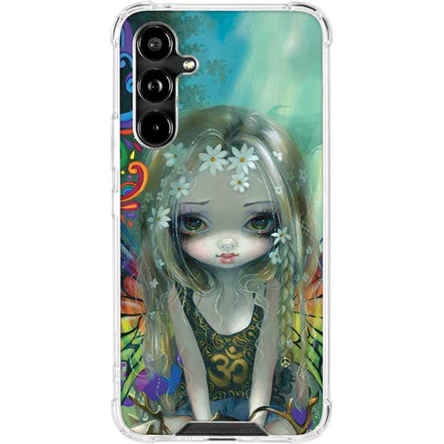 Rainbow Winged Yoga Fairy by Jasmine Becket-Griffith Galaxy A54 5G Clear Case