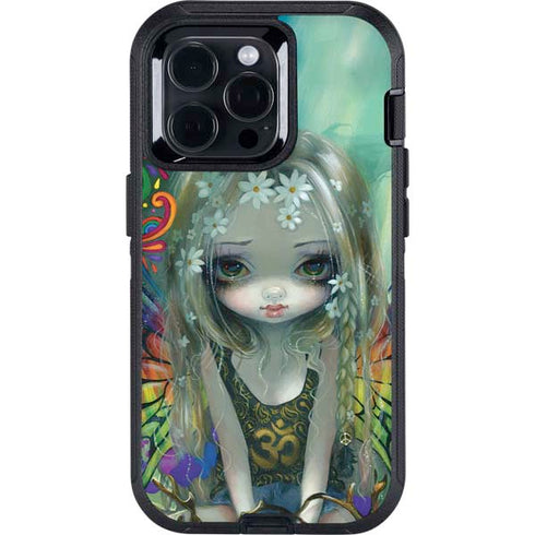 Rainbow Winged Yoga Fairy by Jasmine Becket-Griffith Otterbox Defender iPhone Skin
