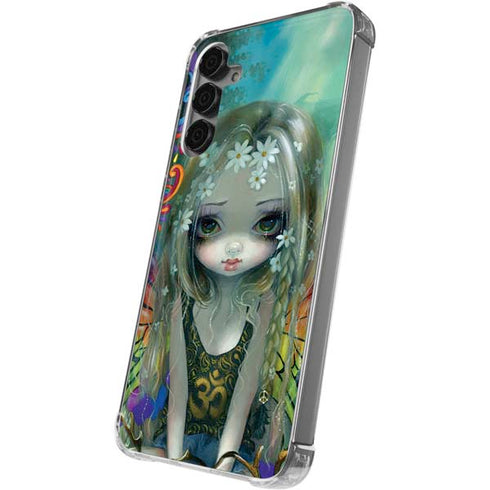 Rainbow Winged Yoga Fairy by Jasmine Becket-Griffith Galaxy S24 Plus Clear Case