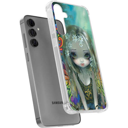 Rainbow Winged Yoga Fairy by Jasmine Becket-Griffith Galaxy S24 Plus Clear Case
