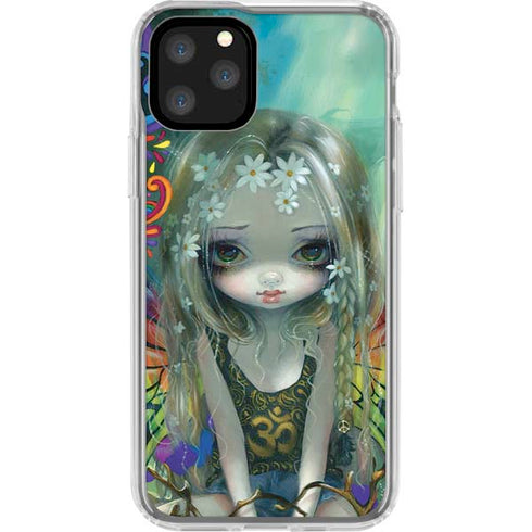 Rainbow Winged Yoga Fairy by Jasmine Becket-Griffith iPhone 11 Pro Clear Case