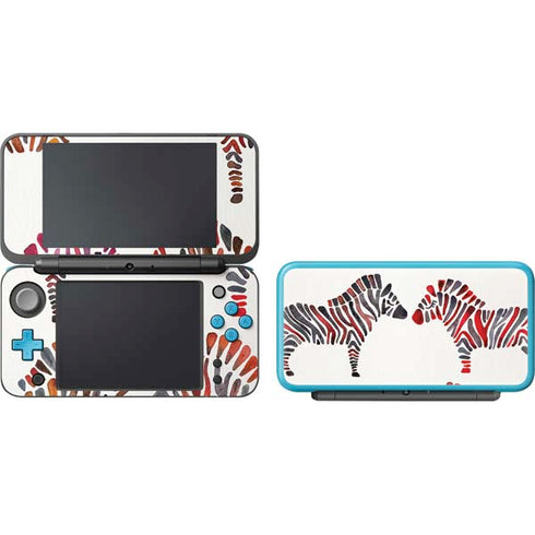 Cat Coq Rainbow Zebras Nintendo 2DS XL (2017) Skin