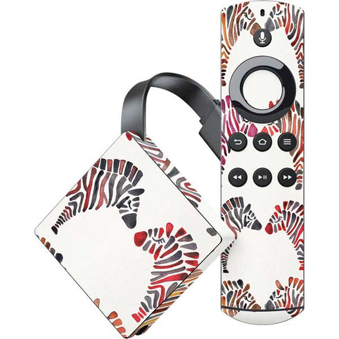 Cat Coq Rainbow Zebras Amazon Fire TV Skin