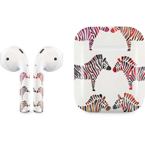 Cat Coq Rainbow Zebras Apple AirPods Skin