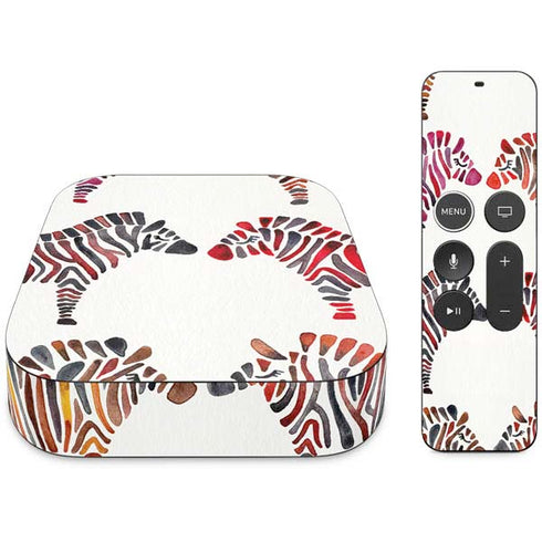 Cat Coq Rainbow Zebras Apple TV Skin