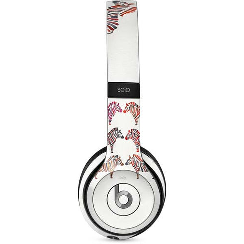 Cat Coq Rainbow Zebras Beats Solo 2 Wired Skin
