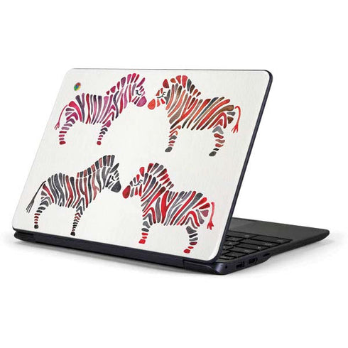 Cat Coq Rainbow Zebras Samsung Chromebook Skin