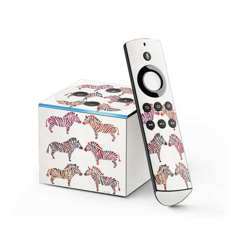 Cat Coq Rainbow Zebras Fire TV Cube Skin