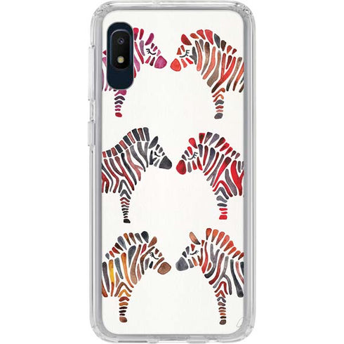 Cat Coq Rainbow Zebras Galaxy A10e Clear Case