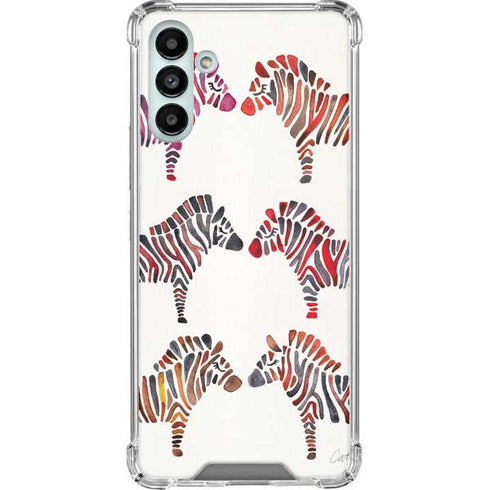 Cat Coq Rainbow Zebras Galaxy A13 5G Clear Case