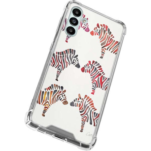 Cat Coq Rainbow Zebras Galaxy A13 5G Clear Case