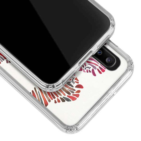 Cat Coq Rainbow Zebras Galaxy A30 Clear Case