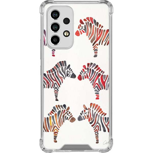 Cat Coq Rainbow Zebras Galaxy A33 5G Clear Case