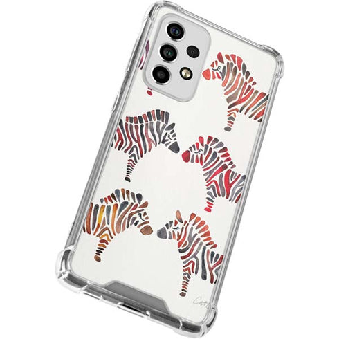 Cat Coq Rainbow Zebras Galaxy A33 5G Clear Case